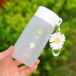 550ml - avec une ceinture brouette - 2 - bouteille d'eau transparente en plastique pour etudiant, petit, ...