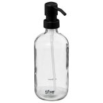 5five doseur de savon � pompe 450 ml transparent