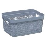 5five panier � linge 17 l - gris clair