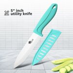5in utilitaire bleu - couteau en céramique, couteaux de chef de cuisine, trancheur utilitaire, epluchage ... 5in utilitaire bleu - couteau en céramique, couteaux de chef de cuisine, trancheur utilitaire, epluchage ...