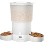 5l distributeur croquettes chat automatique 2 bols, minuterie programmable gamelle chat automatique 1 ... 5l distributeur croquettes chat automatique 2 bols, minuterie programmable gamelle chat automatique 1 ...