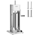 5l poussoir  saucisses manuel - vevor - 4 tubes machine  saucisson verticale inox