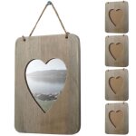 5x cadre photo wels, cadre en bois, style shabby, style cottage, coeur