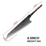 6. 5 pouces couteau utilitaire - grandl'os p couteau de cuisine japonais, lame vierge, acier damas vg10 ...