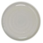 Lot de 6 assiettes a dessert  bicolore mania  20cm gris