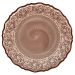 Paris prix - lot de 6 assiettes de prsentation  mirage  32cm rose