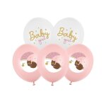 6 ballons latex double face bebe fille 30cm rose 6 ballons latex double face bebe fille 30cm rose