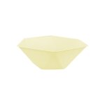 6 bols bio hexagonal 15. 8x13. 7cm jaune pastel