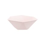 6 bols bio hexagonal 15. 8x13. 7cm rose pastel