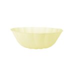 6 bols bio rond feston 14. 8cm jaune pastel