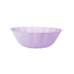6 bols bio rond feston 14. 8cm lilas pastel