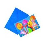 6 cartes d'invitation  winnie l'ourson