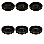 Paris prix - lot de 6 coupelles design  gancia  30cl noir