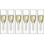 6 fl�tes a champagne double paroi ¿ verre borosilicate