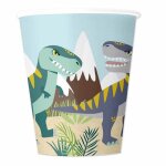 Lot de 6 gobelets jetables  happy dino  25cl multicolore