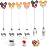 6 pcs cuill�re a caf� petite cuill�re a dessert petite cuill�re a caf� longue cuill�res a caf� en acier ...