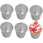 6 pices non adhsives tasse feuillete chocolat fondant pouding tasse framboise moule, 7, 4 cm de haut ...