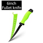 6 pouces - couteau a filet de pche 3 en 1, couteau a dsosser professionnel pour fileter le poisson ...
