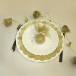 6 ronds de tulle lurex