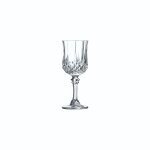 6 verres a liqueur 6cl longchamp - cristal d'arques - verre ultra transparent au design vintage