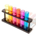 6 verres � liqueur shot tubes � essai �prouvettes