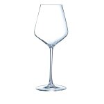 6 verres a pied 28cl ultime - cristal d'arques - verre ultra transparent moderne