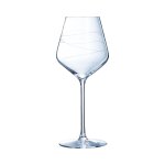 6 verres a pied 38cl abstraction - cristal d'arques - verre ultra transparent moderne 6 verres a pied 38cl abstraction - cristal d'arques - verre ultra transparent moderne