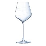 6 verres a pied 47cl abstraction - cristal d'arques - verre ultra transparent moderne 6 verres a pied 47cl abstraction - cristal d'arques - verre ultra transparent moderne