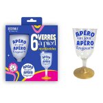 6 verres a pied apero reutilisables 20cl bleu 6 verres a pied apero reutilisables 20cl bleu