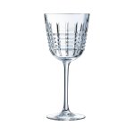 6 verres a vin 35cl rendez - vous - cristal d'arques - kwarx au design vintage