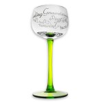 6 verres a vin d'alsace dcor cepages
