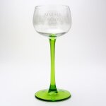 6 verres a vin d'alsace motif madal coeurs