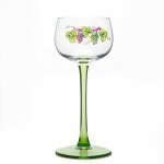 6 verres a vin d'alsace motif vignoble