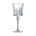 6 verres a vin rouge et blanc 27cl lady diamond - cristal d'arques - verre ultra transparent au design ...