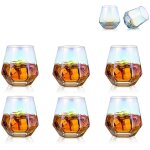 6 verres a whisky g�om�triques inclin�s ¿ 50 diamant