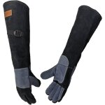 60 cm / 23, 6 pouces gants de traitement des animaux en cuir pour griffer les reptiles, peigner les cheveux, ...