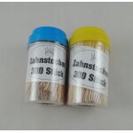 600 cure dents 7 cm en bois dans bote nettoyage dentaire pique apritif jetable