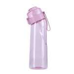 650ml - bouteille rose - bouteille d'eau aromatise a l'air, 650ml + 7 dosettes de saveurs, mug en paille, ...