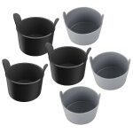 6pcs moule a oeufs en silicone pour friteuse a air ramequins en silicone antiadhsifs pour friteuse a ...