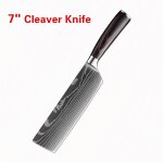 7 a cleaver knife - santoku couteau de chef en acier inoxydable 5cr15, outils de cuisine, couteau a pain, ... 7 a cleaver knife - santoku couteau de chef en acier inoxydable 5cr15, outils de cuisine, couteau a pain, ...