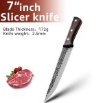 7 pouces b - couteau de boucher forgé a la main en acier a haute teneur en carbone, couperet a viande ... 7 pouces b - couteau de boucher forgé a la main en acier a haute teneur en carbone, couperet a viande ...