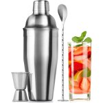 700ml stainless steel cocktail shaker set - mixed drink shaker - martini shaker set with built - in strainer, ... 700ml stainless steel cocktail shaker set - mixed drink shaker - martini shaker set with built - in strainer, ...