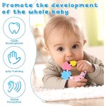 8 en 1 montessori jouet bebe, cube d'activit� avec hochet, jouet en bois boite mouchoir, cadeau enfant ...