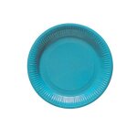 8 assiettes carton 18cm - turquoise 8 assiettes carton 18cm - turquoise