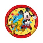 8 assiettes carton mickey jump into fun 23cm