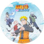 8 assiettes carton naruto shippuden 23cm bleu