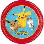 8 assiettes carton pokemon next generation 23cm