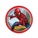 8 assiettes en carton spiderman fighter 23 cm