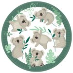 8 assiettes en papier koala 23 cm
