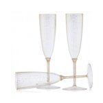 8 fltes a champagne luxe 200ml - or paillet